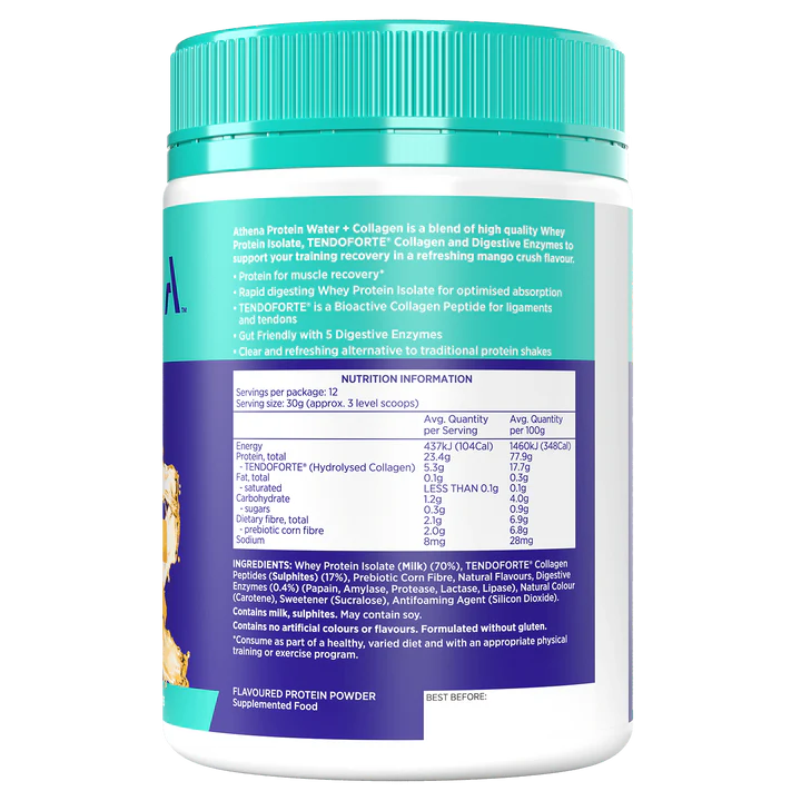 ATHENA Protein Water + Collagen (Mango Crush)