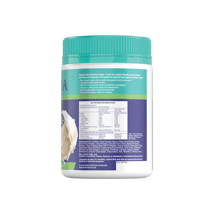 ATHENA Plant Protein Shake + Iron