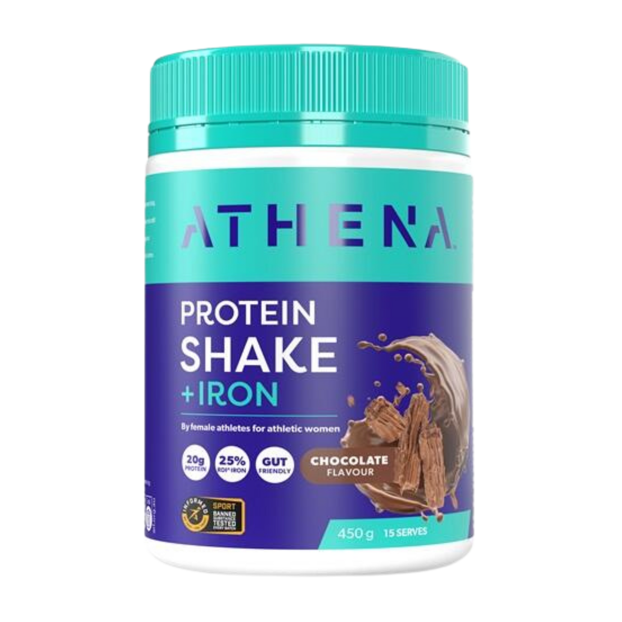 ATHENA Protein Shake + Iron (Chocolate)