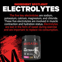 MUSASHI Electrolytes (Blue Raspberry)